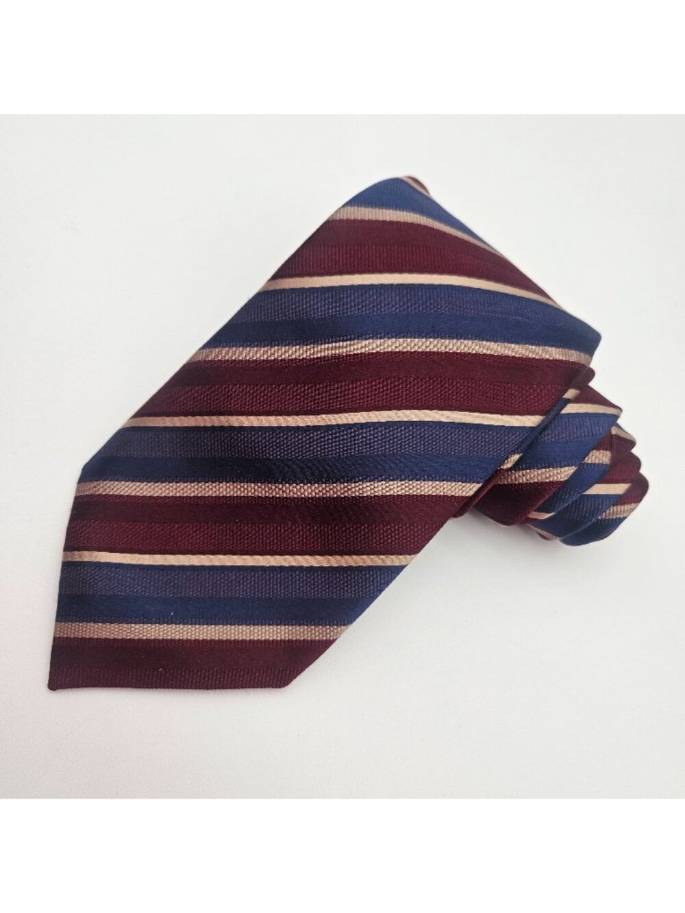 XMI Umbria for Patrick James Striped Silk Tie NWT